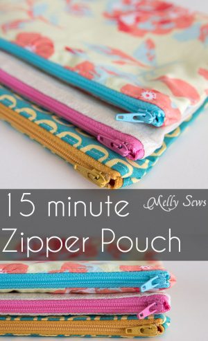 Sewing Scrap Projects Simple How To Sew A Zipper Pouch Tutorial Melly Sews