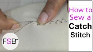 Sewing Stitches Hand Catch Stitch Hand Sewing Youtube