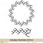 Sewing Stitches Hand Stitches Double Feather Stich Type Collection Of Thread Hand