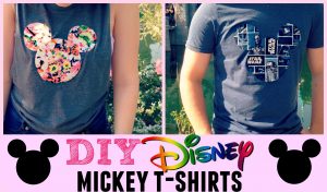 Sewing Tshirts Funny Disney Diy Mickey T Shirts Youtube