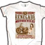 Sewing Tshirts Funny Printed Funny Tshirts Biker T Shirt Renegade Motorcycles Rockabilly