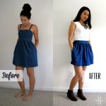 Sewing Upcycle Clothes Dress To Skirt Clothing Upcycle
