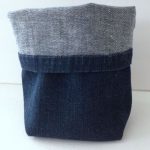 Sewing Upcycle Ideas Quick Easy Hand Sewn Upcycled Denim Storage Basket Arts And