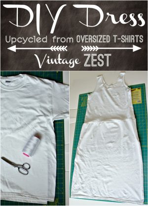 Sewing Upcycled Clothing Easy Diy How To Diy A Dress Upcycled From Oversized T Shirts Dianes
