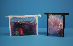 Sewing Vinyl Bags Zipper Pouch 6x4x15 Vinyl Bag With Zipper And Hang Loop