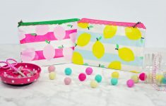Sewing Vinyl Bags Zipper Pouch Easy Laminated Fabric Zipper Pouch Tutorial Sweet Red Poppy