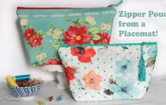 Sewing Vinyl Bags Zipper Pouch Placemat Zipper Pouch With Vinyl Lining Youtube