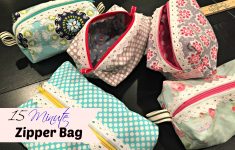 Sewing Vinyl Bags Zipper Pouch These 15 Minute Zipper Bags Are A Easy Sewing Project And They Make
