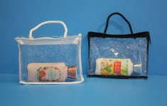 Sewing Vinyl Bags Zipper Pouch Vinyl Bags With Zipper Rople Handle Custom Vinyl Bags