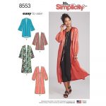 Simplicity Sewing Patterns Misses Kimonos Simplicity Sewing Pattern 8553 Sew Essential