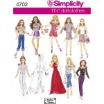 Simplicity Sewing Patterns Simplicity Doll Clothes Sewing Pattern 4702 Hobcraft