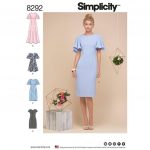 Simplicity Sewing Patterns Simplicity Sewing Pattern 8292 R5 Misses Miss Petite Dresses Uncut