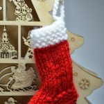 Stocking Knitting Pattern Crafternoon Garden Knitted Christmas Stocking