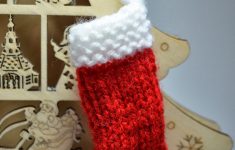 Stocking Knitting Pattern Crafternoon Garden Knitted Christmas Stocking