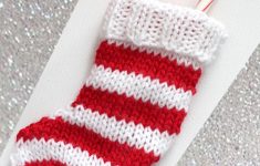 Stocking Knitting Pattern Knit A Mini Christmas Stocking Pattern With Video Tutorial Studio Knit