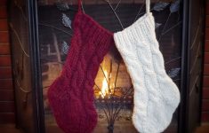 Stocking Knitting Pattern Super Cabled Christmas Stocking Pdxknitterati