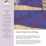Stranded Knitting Patterns Simple Garter Strips Hearth Rug Knitting Pattern Sheep To Shawl Llc