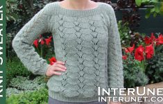Sweater Knitting Patterns Long Sleeve Lace Sweater Knitting Pattern Youtube
