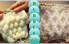 Textured Knitting Patterns 3d Bubble Knit Bobble Knitted Stitch Youtube