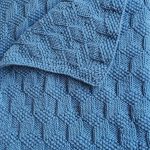 Textured Knitting Patterns Free Knitting Pattern For Reversible Tumbling Blocks Ba Blanket