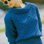 Textured Knitting Patterns Original Ladies Knitting Pattern To Make A Cowl Neck Textured