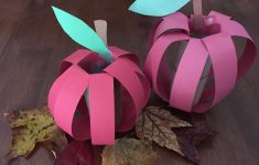 Toilet Paper Origami Easy Fall Apple Craft Using A Toilet Paper Roll A Mothers Random Thoughts