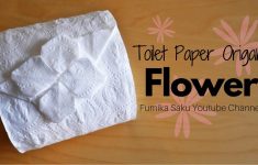 Toilet Paper Origami Rose How To Make Toilet Paper Origami Flower Youtube