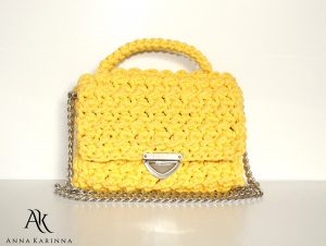 Tshirt Crochet Bags Anna Karinna Design On Twitter Yellow Crochet Bag T Shirt Yarn Bag