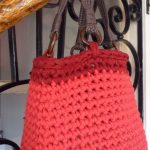 Tshirt Crochet Bags Crochet Bag T Shirt Yarn Trapillo Pinterest Crocheted Bags