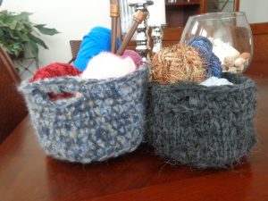 Tshirt Crochet Basket Diy T Shirt Yarn Tarn Crochet And Knitted Baskets The Crafty Coup