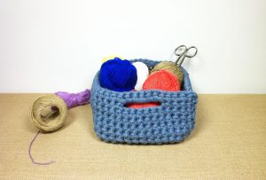 Tshirt Crochet Basket How To Crochet A T Shirt Yarn Basket Diy Tutorial Youtube