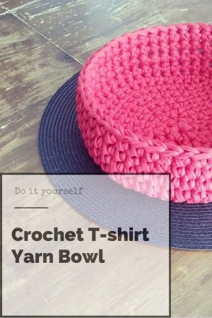 Tshirt Crochet Projects Crochet T Shirt Yarn Bowl Crochet Home Decor Pinterest