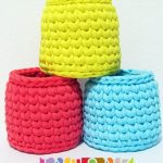 Tshirt Crochet Projects How To Crochet Easy Tshirt Yarn Basket Youtube