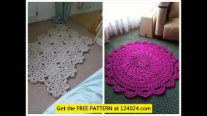 Tshirt Crochet Rug Crochet Round Rugs Crochet Bathroom Rug T Shirt Rug Crochet Pattern