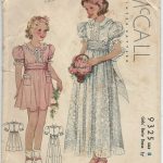 Vintage Sewing Patterns 1930s Vintage Sewing Pattern Mccall 9325 Girls Fancy Party Dress