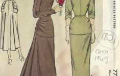Vintage Sewing Patterns 1949 Vintage Sewing Pattern B34 Dress 1821 Mccall 7725 The