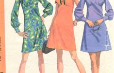 Vintage Sewing Patterns 1960s Mod Empire Dress Pattern Mccalls 2127 Three Cute Styles Bust