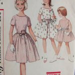 Vintage Sewing Patterns 1960s Vintage Darling Childs Dress Simplicity 4366 Chest 23 Vintage