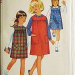 Vintage Sewing Patterns 1960s Vintage Sewing Pattern Simplicity 6600 Girls Blouse Jumper