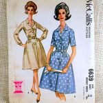 Vintage Sewing Patterns Mccalls 6639 Vintage Sewing Pattern Dress 1960s Etsy