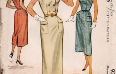 Vintage Sewing Patterns Mccalls 9326 Womens Sleeveless Double Breasted Dress 50s Vintage