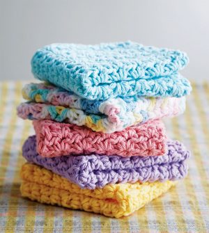 Washcloth Knitting Pattern Dishcloth Mary Maxim Free Springtime Bundle Dishcloths Pattern