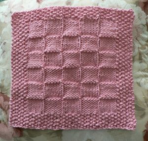 Washcloth Knitting Pattern Dishcloth Needling Things Checkerboard Dish Cloth Pattern