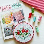 Zakka Sewing Projects Free Pattern Floral Christmas Embroidery Hoop And Zakka Home Book Tour