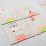 Zakka Sewing Projects Free Pattern Linen Patchwork Coasters Sewing Tutorial Patchwork Coasters Sewing